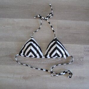 ELLA MOSS Black and White Bikini Top